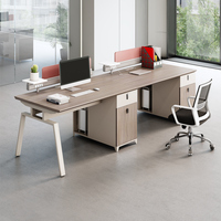Table de bureau modulaire moderne en forme de Y 6 sièges bureau de travail commercial meubles à panneaux en bois durables