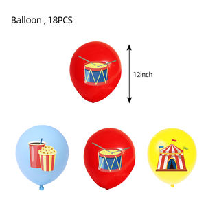 مجموعة زينات لعبة حيوانات لحفلات التخرج من Cirkus مجموعة لوازم حفلات أعياد الميلاد التي يمكن التخلص منها - Product Image 5