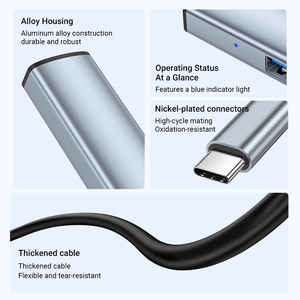 ULT-unite <span class=keywords><strong>Hub</strong></span> USB-C Premium 4 en 1 avec câble long <span class=keywords><strong>Hub</strong></span> USB pour ordinateur portable - Product Image 5