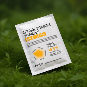 Mascarilla Facial APLB con Retinol, Vitamina C y Vitamina E, 25 ml, 10 Unidades, Cuidado Diario de la Piel, Para Todo Tipo de Piel - Product Image 3