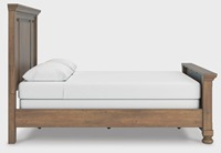 Lit en bois massif FERLY, lit en bois moderne et simple, cadre de lit en bois, meubles de chambre à coucher, lit en bois sur mesure