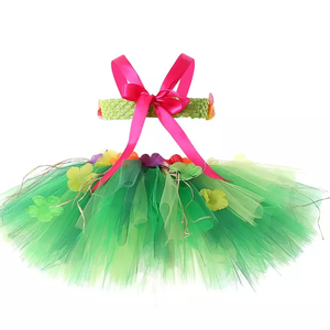 Gonne per <span class=keywords><strong>Bambine</strong></span> all'Ingrosso, Gonne in Tulle a 2 Strati per Feste in Spiaggia Hawaiane, Costume da Ballo in Rete, Gonne per <span class=keywords><strong>Bambine</strong></span> con Bretelle - Product Image 3