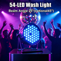 Sıcak Fırsat Fabrika Fiyatı 54x3W RGB LED Par Sahne Işıkları DMX512 Wash IP20 3200K-7800K Konser Düğün Parti Kulüp Bar Etkinlikleri Disko
