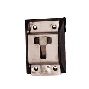 Porte-conteneur arrière de remorque de camion arrêt porte en T en acier inoxydable avec déflecteur et crochet - Product Image 6