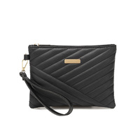 Pochette matelassée brodée en PU pour téléphone portable, collection automne 2022, grande capacité, fermeture éclair, design tendance et polyvalent pour femme