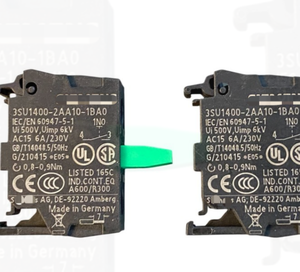 S I E M N 3SU1400-2AA10-1BA0 Bloque de Contactos de 1 Contacto Normalmente Abierto con Terminales de Tornillo, Montaje Inferior para Botón Pulsador 3SU1, 500V 10A - Product Image 6