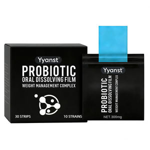 Bandes orales probiotiques OEM/ODM pour adultes, favorisant la santé intestinale, absorption rapide, détoxifiantes, amincissantes, pour la perte de poids, emballage personnalisé - Product Image 1