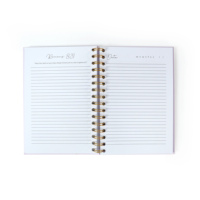 Carnet de planification personnalisé avec impression sur mesure, agenda quotidien non daté, organisateur de objectifs mensuels, journal de bien-être, carnet de notes spirale personnalisé