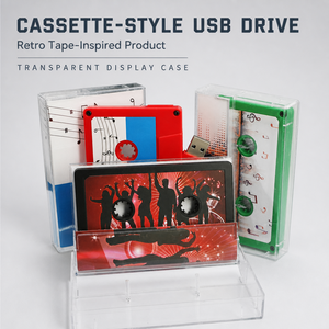 अनुकूलित स्टिकर लेबल कैसेट टेप फ्लैश मेमोरी 2.0 1gb 2gb 4gb 8gb हाई स्पीड मिक्सटेप यूएसबी स्टिक कैसेट यूएसबी फ्लैश ड्राइव - Product Image 2