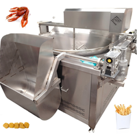 Máquina frita de cangrejos de río para freír nuggets de pollo automática de alta eficiencia