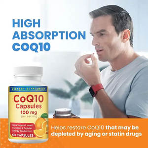 Label pribadi CoQ10 mendukung fungsi jantung dan produksi energi seluler suplemen diet 400mg CoQ 10 Kapsul Softgel - Product Image 2