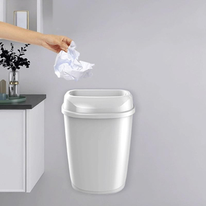 China Manufacturer 32L Waste <b>Bin</b> Hanging for Hotel <b>Room</b> Commercial Kitchen Plastic Waste <b>Bin</b> Floor or Wall Mounted - Product Image 4