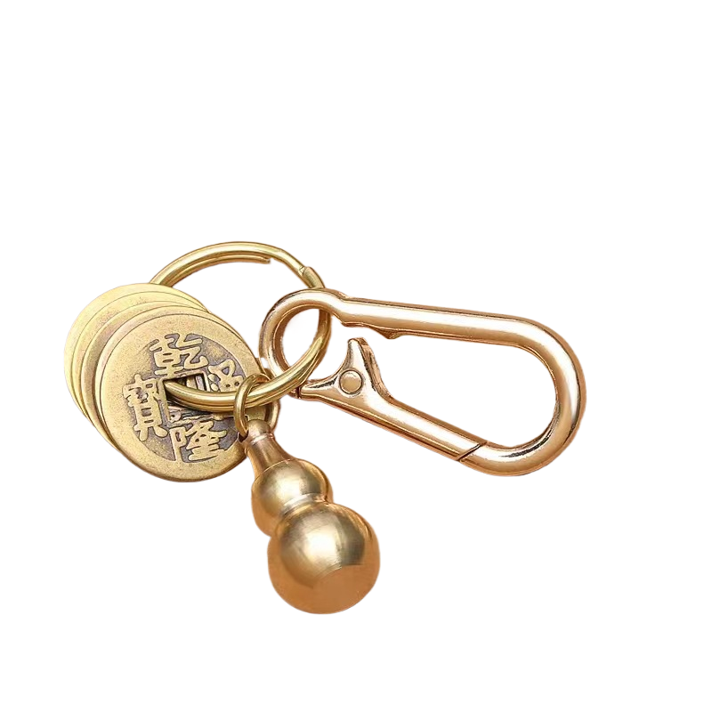 ตะขอเหรียญจักรพรรดิห้าองค์น้ำเต้าหลากสี [Cinnabar