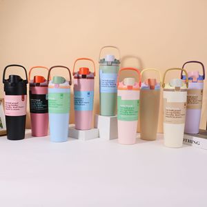 Stainless <b>Steel</b> Insulated Tumbler 304 Large Capacity Leak Proof With Handle Travel Outdoor Water <b>Bottle</b> - Product Image 1