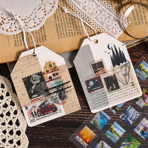 8 Hojas/paquete Pegatinas Creativas Misty Winter Berlin para Cuadernos, Pegatinas Vintage de Sellos, Película de Corte, Pegatinas para Cuadernos de Mascotas - Product Image 3