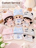 Adorable tenue de poupée en coton de 10 cm, ensemble de vêtements de poupée sur le thème de l'ange et du diable avec chapeau et détails d'ailes