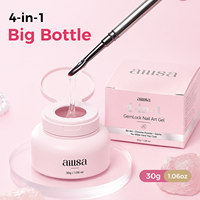 Gel UV multifonctionnel haute brillance, couche de finition dure, fournitures professionnelles pour le nail art, s'enlève facilement, écologique, séchage rapide, 30g