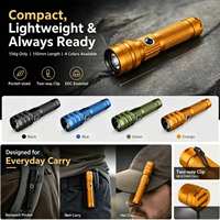 Lampe torche zoomable C1 2000 lumens, batterie externe 3000 mAh, portée 373 m, étanche IP65, LED rechargeable USB, d'urgence