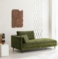 Canapé en tissu moderne pour petit salon, style princesse, élégant fauteuil en velours, canapé rembourré en gros d'usine en stock