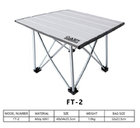 XATP Portable Mini Table de Camping pliante en alliage d'aluminium avec sac de transport pour pique-nique en plein air