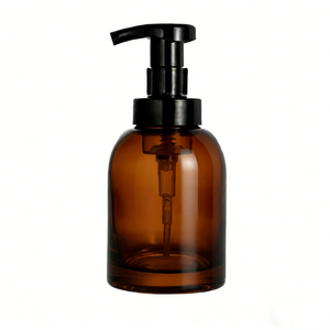 Dispensador de Jabón Redondo de Vidrio Grueso con Bomba Espumadora y Pulverizador, Grabado Mate, 8oz 12oz, Venta al por Mayor - Product Image 4
