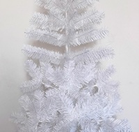 Großhandel Weißer PVC Künstlicher Weihnachtsbaum Unbeleuchteter Schlanker Stabförmiger Weihnachtsbaum für Innenraum-Feiertagsdekoration