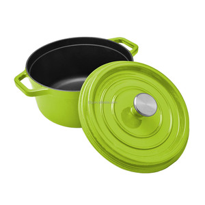 ด้ามจับด้านข้างเคลือบเหล็กหล่อเคลือบแบบไม่ติดกระทะสำหรับงานหนัก - Product Image 3