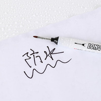 Marqueur permanent à encre rouge, noire, bleue, verte, personnalisé, à pointe longue, pour le travail du bois industriel, encre inodore, écriture fluide