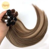 Extensions de cheveux humains vierges Remy Fasimei de qualité professionnelle pour salon, double épaisseur, cuticules alignées, pointe plate