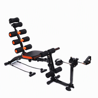 Appareil d'entraînement abdominal multifonctionnel, machine d'exercice abdominale, banc de musculation du corps entier avec pédales pour la maison et la salle de sport