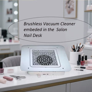 <span class=keywords><strong>Aspirateur</strong></span> à poussière de haute qualité, sans balais, Turblo 48w, <span class=keywords><strong>aspirateur</strong></span> encastré pour <span class=keywords><strong>table</strong></span> de <span class=keywords><strong>manucure</strong></span>, collecteur de poussière pour pédicure, ventilateur de nettoyage pour technicien des ongles - Product Image 2
