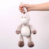 Peluches âne suspendues, figurines d'animaux en peluche mignonnes, jouets en peluche doux, poupées pour machine à griffes, cadeaux parfaits pour anniversaires et fêtes