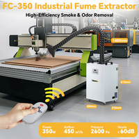 Extracteur de fumée laser haute aspiration Fumeclear et évacuateur de fumée pour découpeuse laser CO2, graveuse, marquage