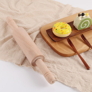 Wood <b>Rolling</b> Pins Set 2pcs Large Size For Dough Pastry Baking <b>Tool</b> Eco Friendly - Product Image 2
