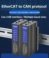 EtherCAT 转 CAN 协议模块，与 CODESYS TwinCAT 软件兼容，适用于 Beckhoff、Omron、Delta、Inovance EC2-CA-M02 AMSAMOTION