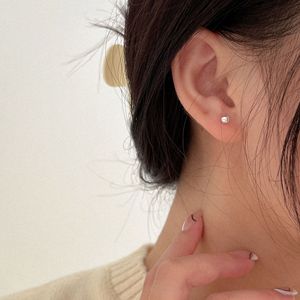Yinruitai S925 Sterling <b>Silver</b> <b>Stud</b> Earrings 3mm 4mm 5mm Round Ball Geometric Everyday Wear - Product Image 3