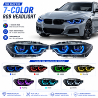 Neuer 12V 55W Upgrade RGB-Scheinwerfer für F30 F35 2012-2018 7-Farben Tagfahrlicht Sequentieller Blinker Plug-and-Play