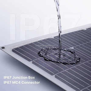 Panneaux solaires flexibles mono-hétérojonction à haute efficacité <span class=keywords><strong>150W</strong></span> 17V, pliables <span class=keywords><strong>pour</strong></span> les voitures électriques, les bateaux, les véhicules électriques, les toits de <span class=keywords><strong>camping</strong></span>-cars, les bateaux et les <span class=keywords><strong>camping</strong></span>-cars - Product Image 4