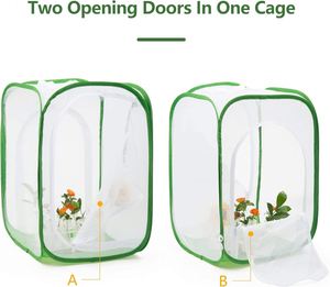 OEM Color Pop up Insect Habitat Cage Terrarium Clear Mesh <b>Enclosure</b> Collapsible Butterfly Cage - Product Image 2