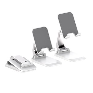 Adjustable Plastic Phone Stand Rectangular Minimalist Design Multifunctional Office Desk Holder in <b>White</b> <b>Black</b> <b>Mint</b> Pink Colors - Product Image 6