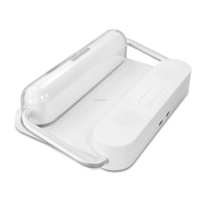 Multifunctionele bureaulamp, digitale wekker & nachtlampje, 15W snel draadloos oplaadstation voor de slaapkamer