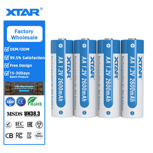 मूल कारखाने ने ए 1.2v लिथियम कोबाल्ट ऑक्साइड 2600 माह 500 चक्र समय रिचार्जेबल बैटरी - Product Image 1