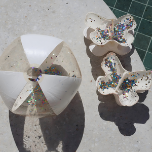 Braccialetti Gonfiabili per Bambini con Glitter, Galleggianti per Braccia, Ali d'Acqua, Ausilio per l'Allenamento al Nuoto in Piscina, per Ragazzi e Ragazze, in PVC Non Tossico - Product Image 3