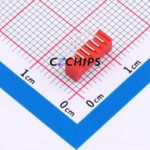 ZX-MX1.25-6PWZ-R Wire-to-Board Pin Header Bent Lead Through Hole,P=1.25mm 1x6P 1.25mm Right Angle Insert PicoBlade (MX 1.25) - Product Image 2