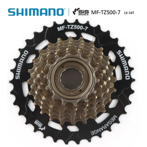 <span class=keywords><strong>Cassette</strong></span> SHIMANO TOURNEY MF-TZ500 6/7 vitesses pour VTT, roue libre à filetage métallique, pignon <span class=keywords><strong>14</strong></span>-<span class=keywords><strong>28</strong></span>/34T, pièces d'origine - Product Image 4