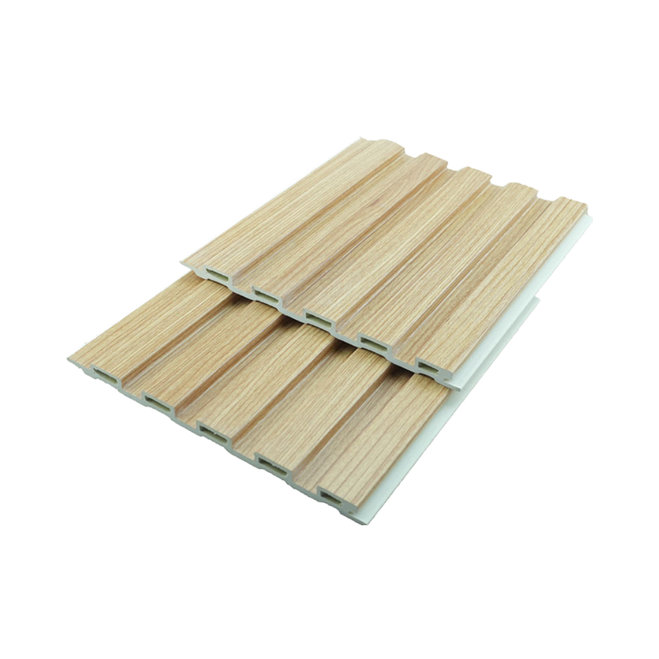 Modern Waterproof Indoor 3D Fluted WPC Wall Panel Cladding for Bedroom ...