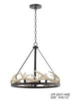 Lustre créatif de style américain moderne, lampe de plafond simple, lustres en forme de bois de cerf pour restaurant