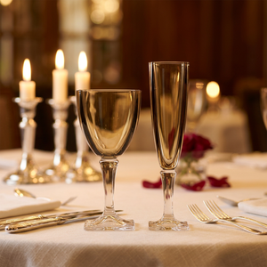 <b>Crystal</b> Coast Elegant Gold Rimmed Modern Hand Blown Wine <b>Glasses</b> 500ml Dishwasher Safe for Wedding 6-10 Pack - Product Image 2