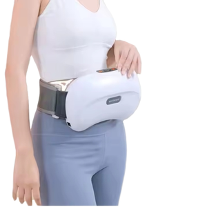 Masseur abdominal multifonctionnel à double disque en tissu maillé avec physiothérapie infrarouge, compresse chaude et massage par pétrissage - Product Image 1