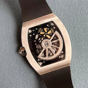 Montre mécanique automatique squelette de luxe Style sport or rose boîtier transparent bracelet en caoutchouc montre pour hommes montre RM - Product Image 2